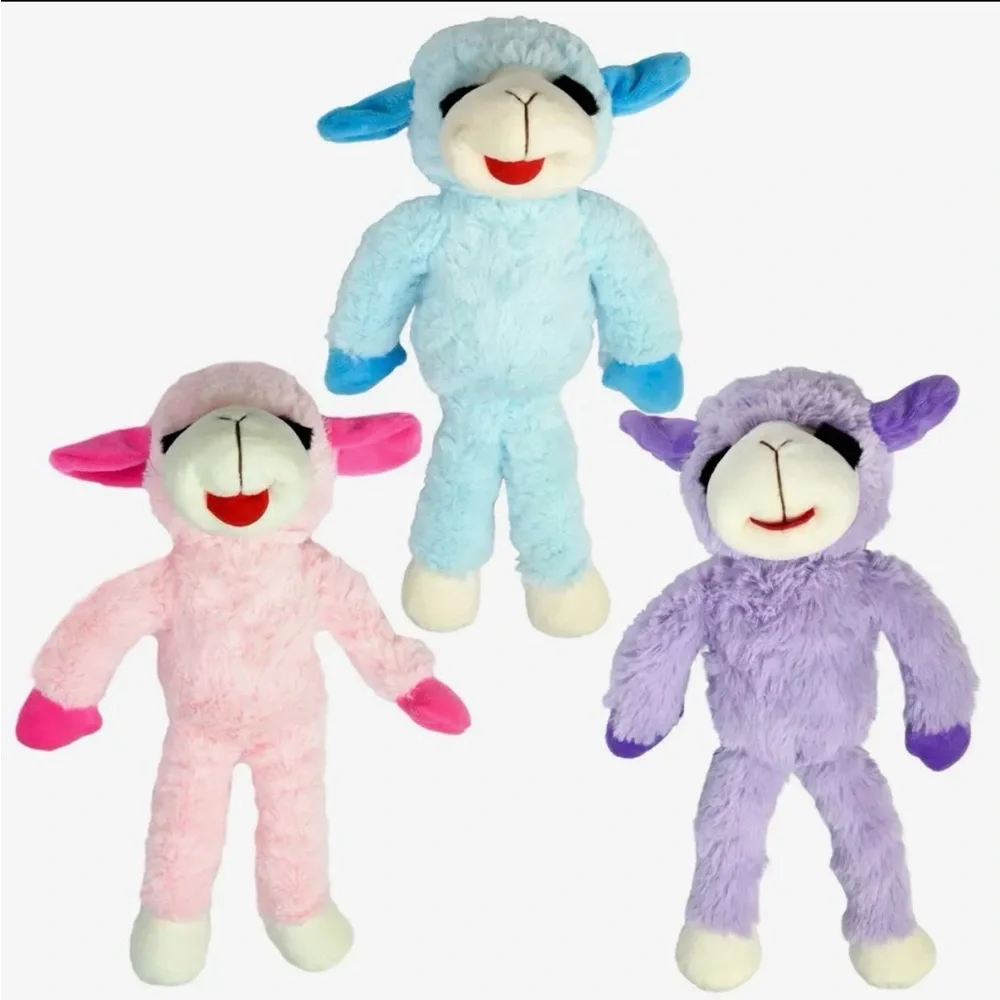 Dog Plush Lamb Chop Soft Toy in Blue NWT